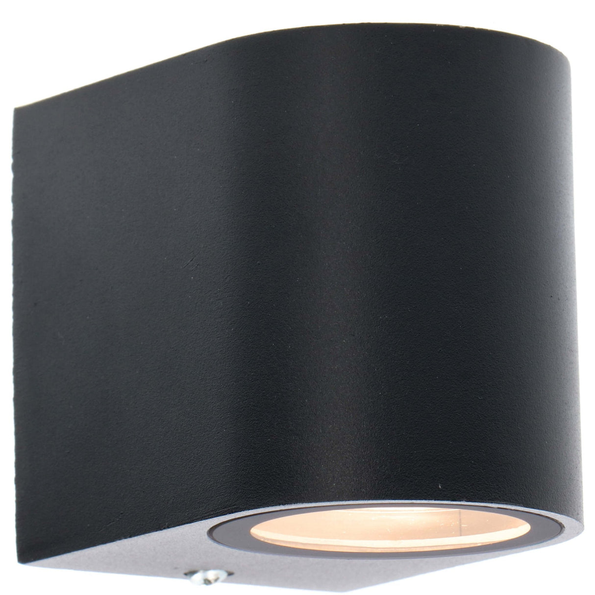 Applique murale extérieure LED's Light avec douille GU10 - Ronde - Modèle San Marino - IP44 - Noire