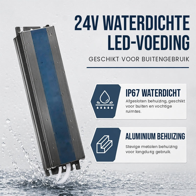 Waterdichte LED driver IP67 24V - waterdicht IP67 met aluminium behuizing