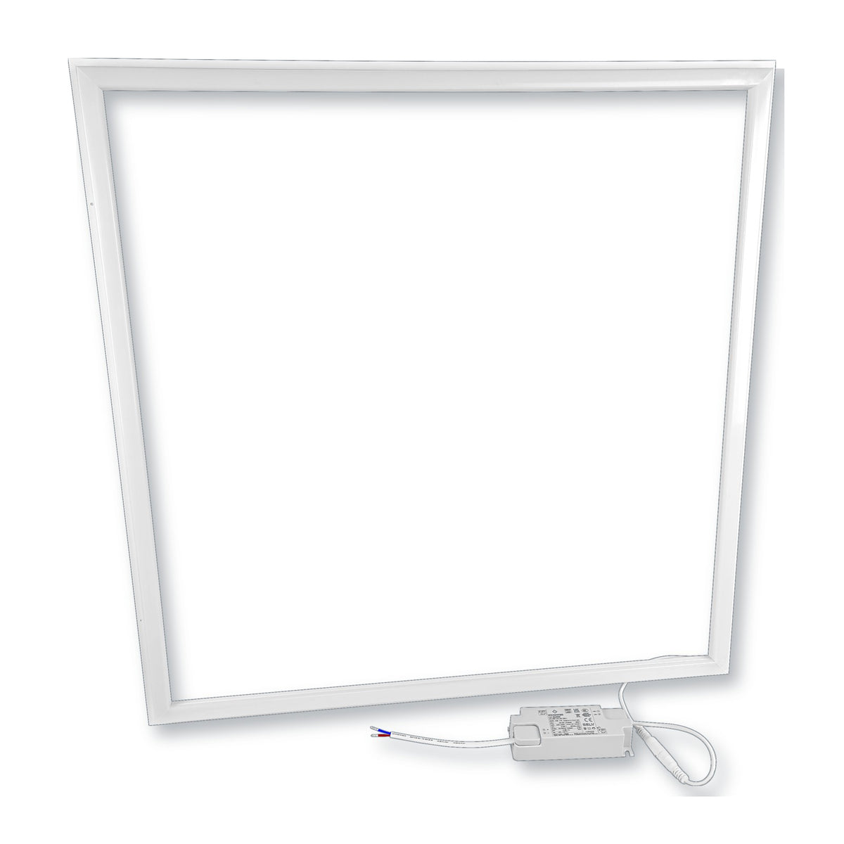 LED lijstpaneel 36W met wit aluminium frame en externe driver