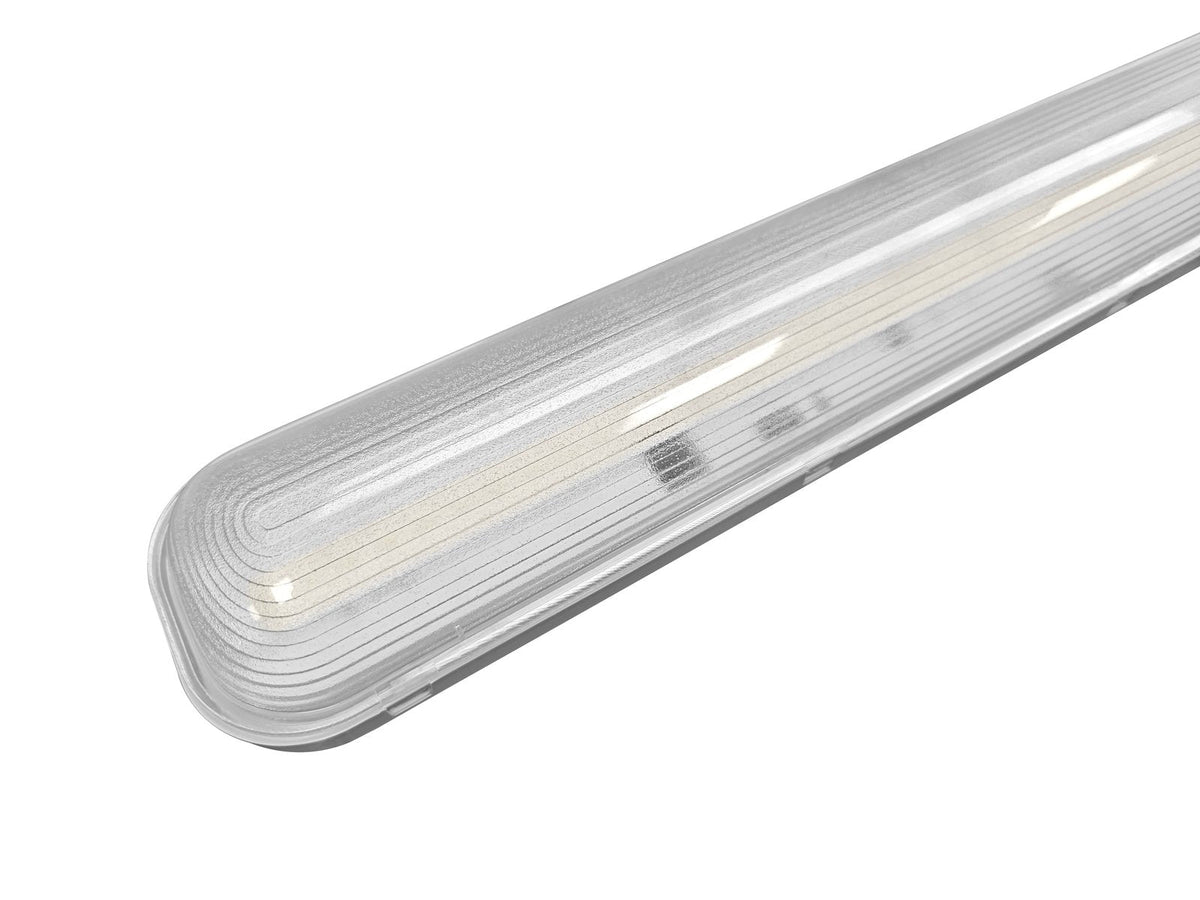 LED tri-proof armatuur 1500mm 45W - prismatische afdekking in detail