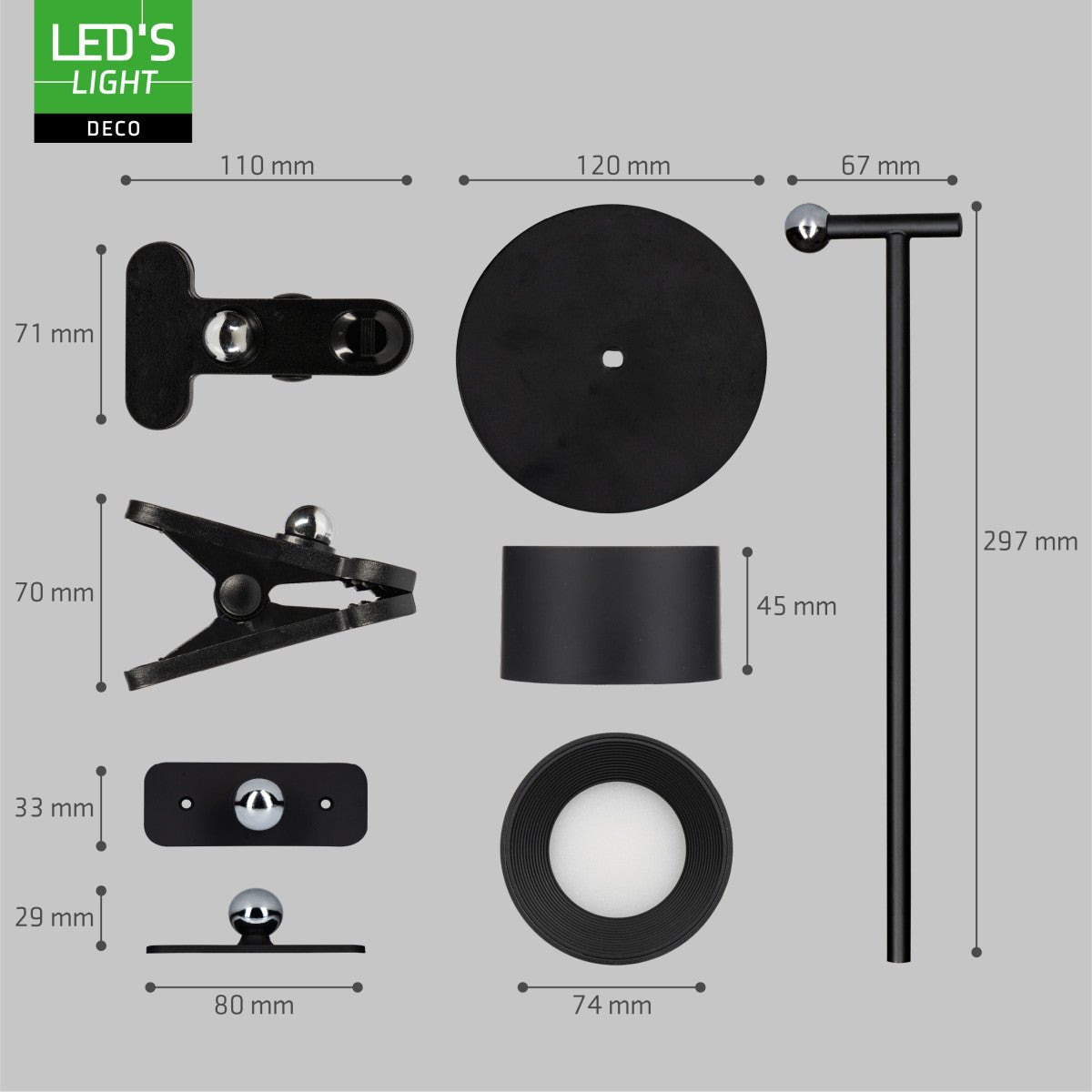 LED Oplaadbare Tafellamp 240 Lumen - Warmwit 3000K Koelwit 4000K Daglichtwit 6000K - Dimbaar - USB-C - 3-in-1 - Zwart