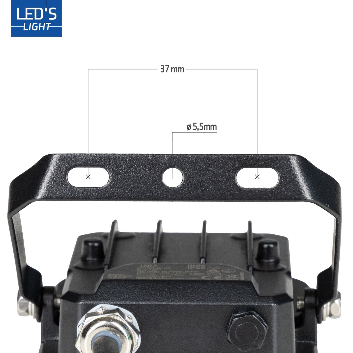 LED Schijnwerper - 1200 Lumen - 10W - Koelwit 4000K - IP65 - Compact