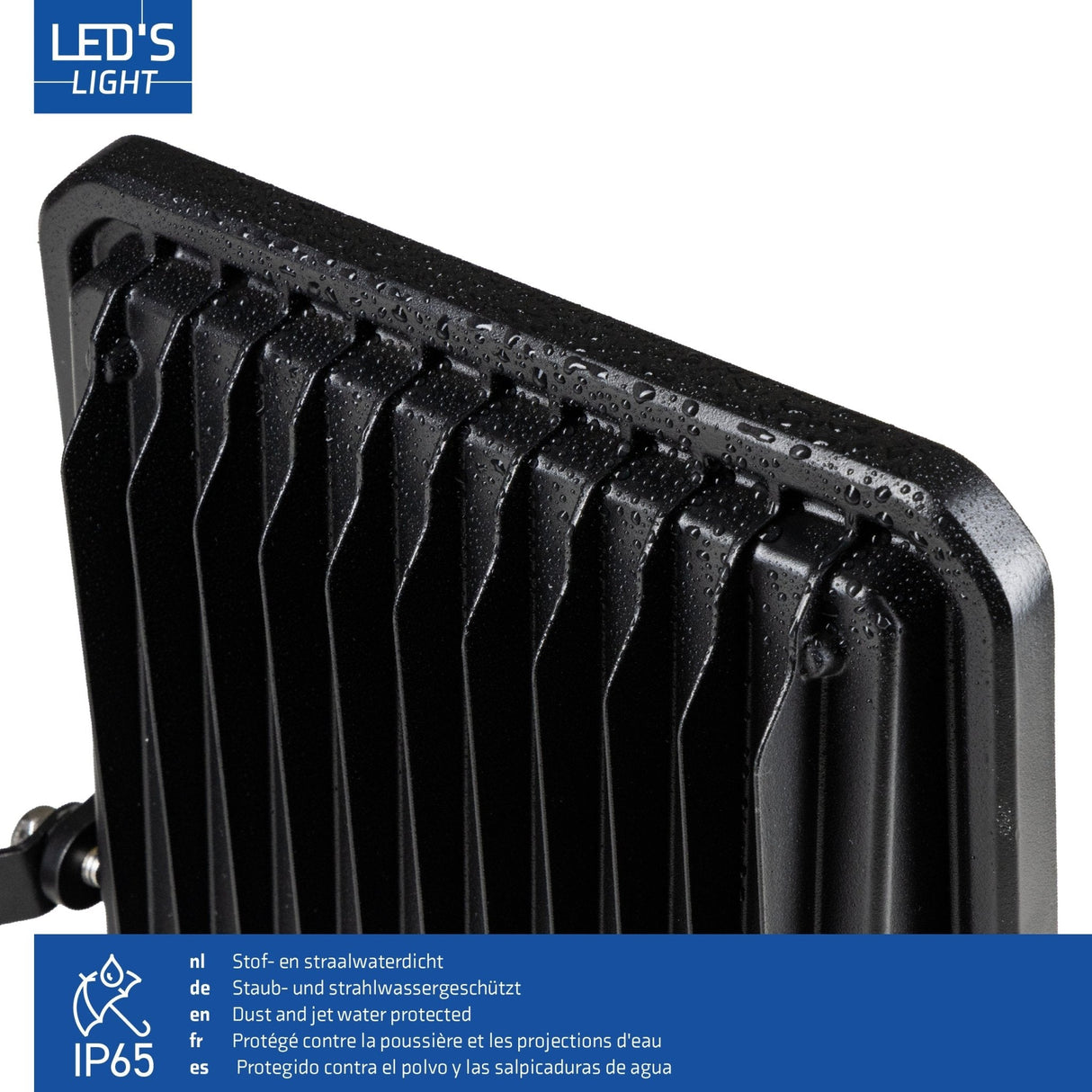 LED schijnwerper koelwit 4000K - 100W 14000 lumen - IP65 IK07
