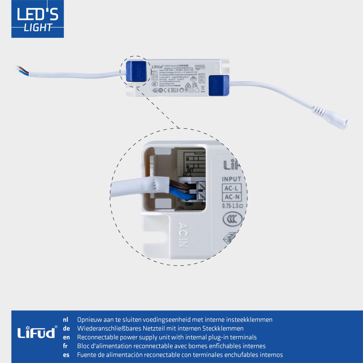 LED Paneel 4000 lumen - 40W - Koelwit 4000K - 60x60cm - Inbouw - UGR<22