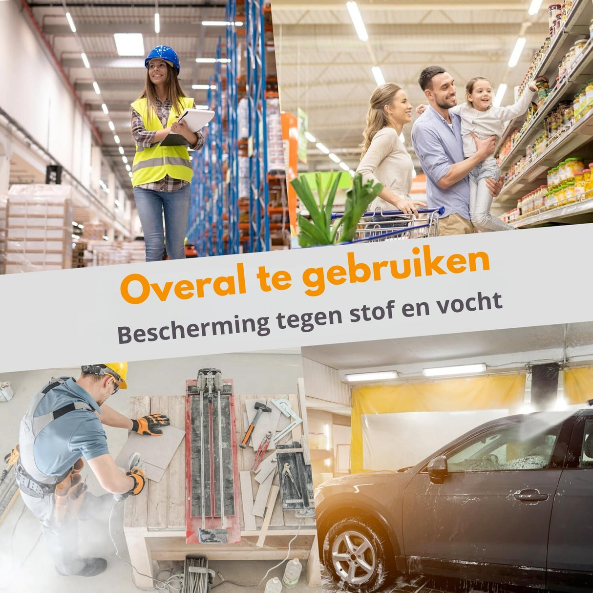 LED Vochtbestendig armatuur 120cm - 4320 lumen - 36W - Koelwit 4000K - IP65 - IK08 - Koppelbaar tot 10 stuks - 2 stuks