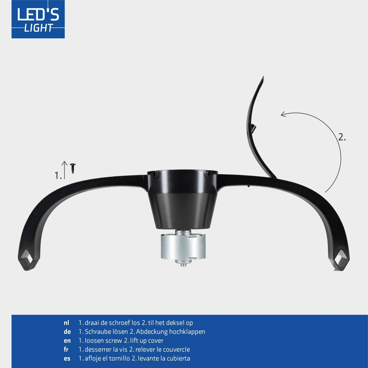 LED plafondventilator XL 4300 lumen - 40W - extra warmwit 2000K / koelwit 4000K - afstandsbediening - 74cm - zwart