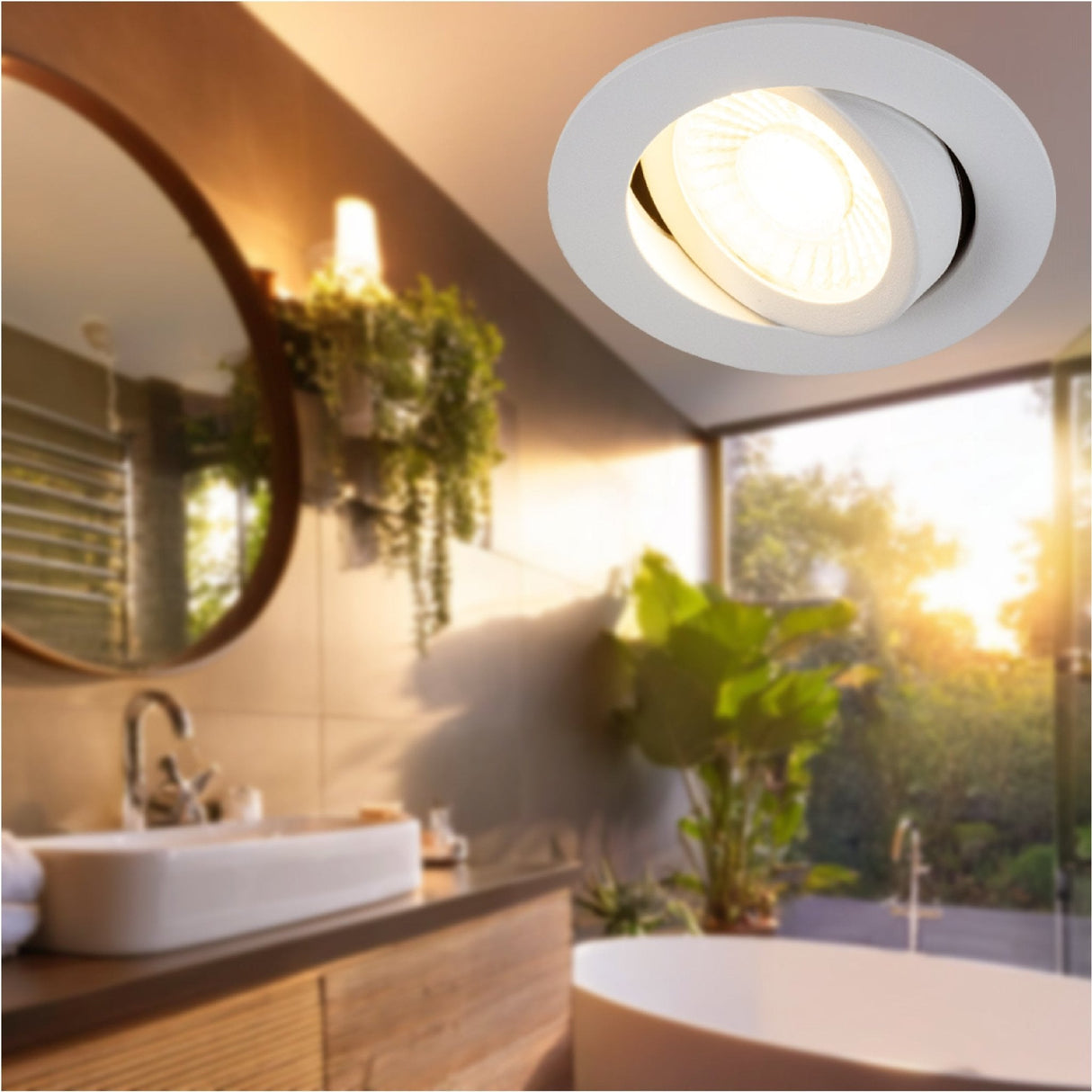 3 PACK - LED's Light PRO downlight inbouwspot Ø 68mm - Spatwaterdicht - Dimbaar - Universeel - Wit