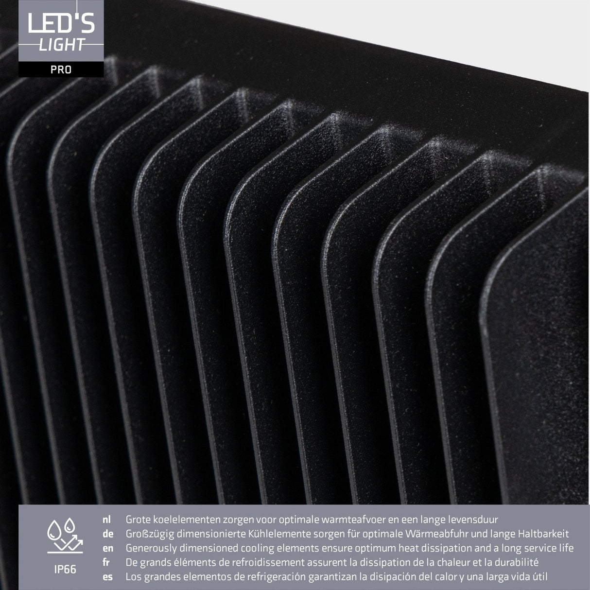 LED Schijnwerper 26500 lumen - 200W - Verstelbaar 3000K-4000K-5000K - Powerselector 120W-150W-200W - IP66 Waterdicht - IK08 Slagvast - Asymmetrisch