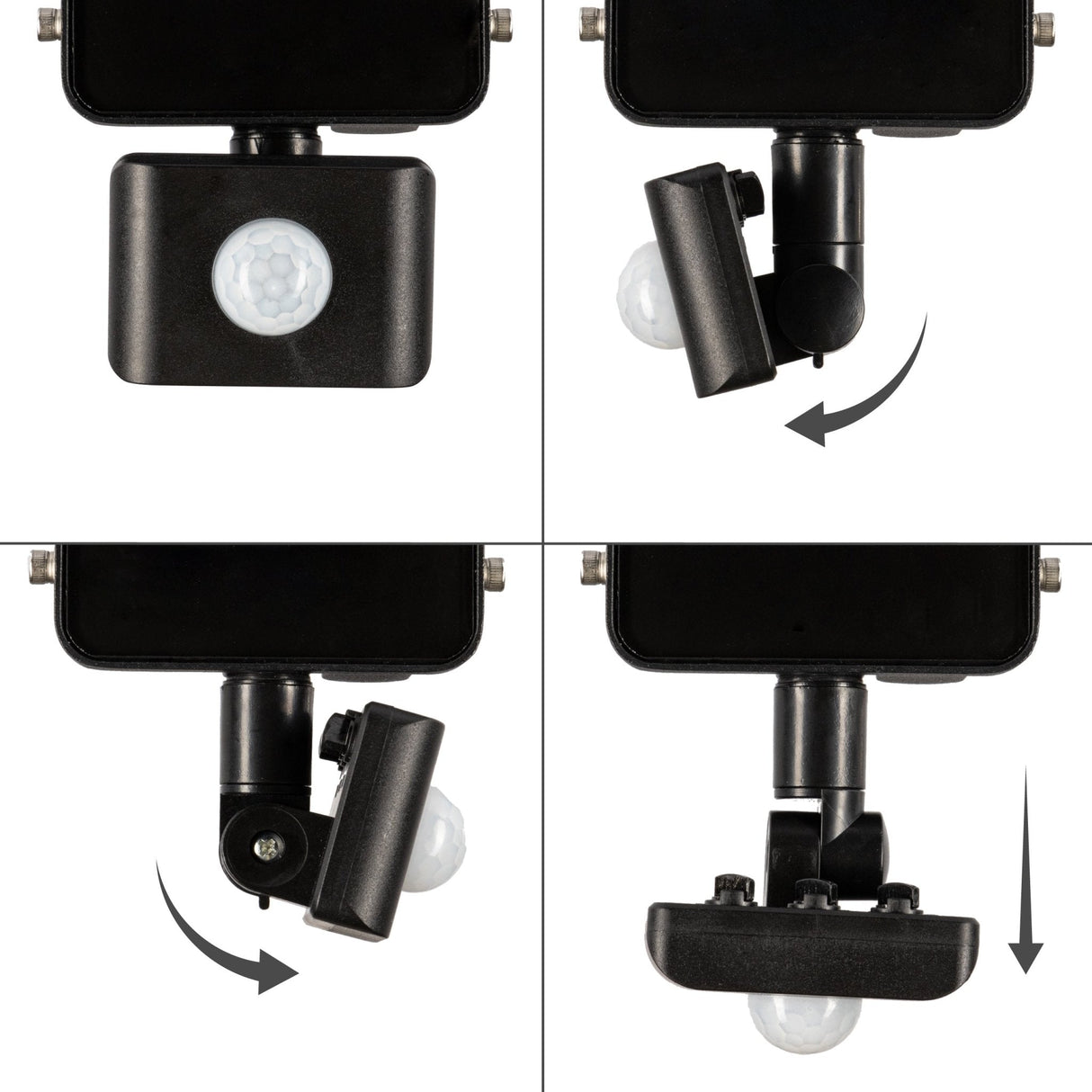 LED's Light Schijnwerper met Bewegingssensor 3600 - Waterdicht & Kantelbaar - 30W