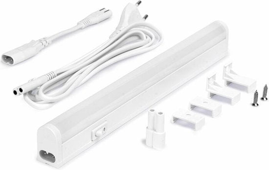 LED T5 balk koelwit 4000K - 30cm 400 lumen - koppelbaar - voor kasten en keukens
