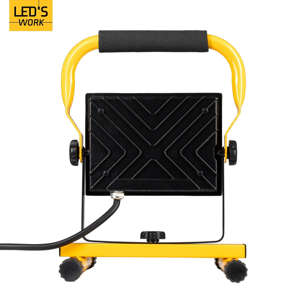 LED's Work 50W Projecteur de chantier filaire 4200lm - Support réglable - Étanche (IP65) - Noir et jaune - PROMOTION