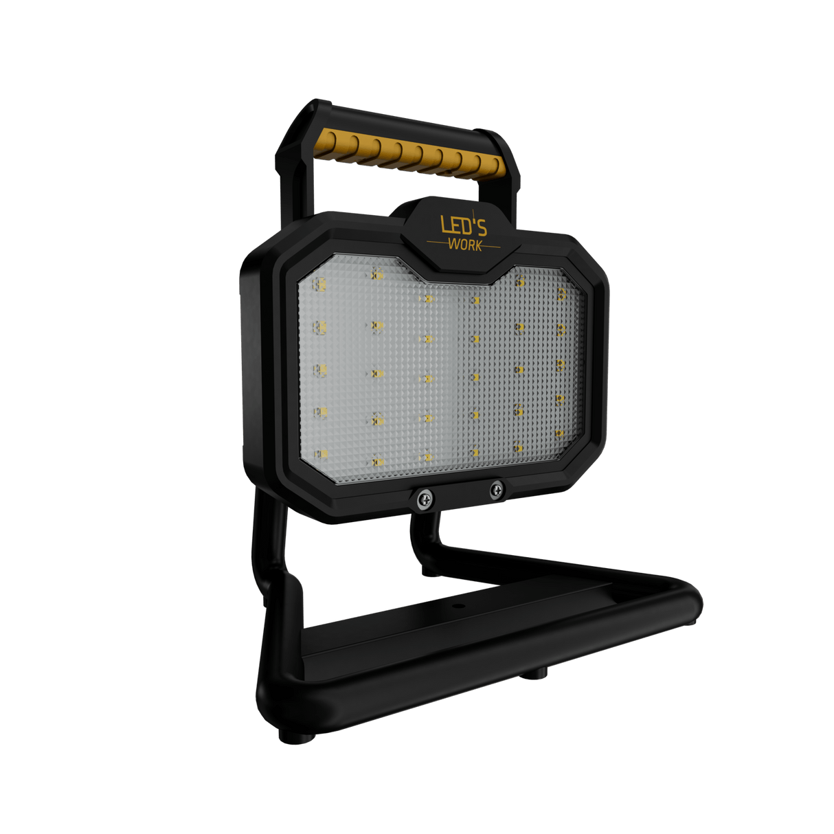 LED's Work 20W LED Bouwlamp oplaadbaar 2000 - Werkt draadloos op accu - Stof- en waterdicht - koelwit 4000K