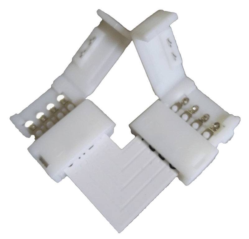 Ruban LED RGB | connecteur coudé de 10 mm | intérieur IP20 | 5 - 24 V - LEDPLANET.NL