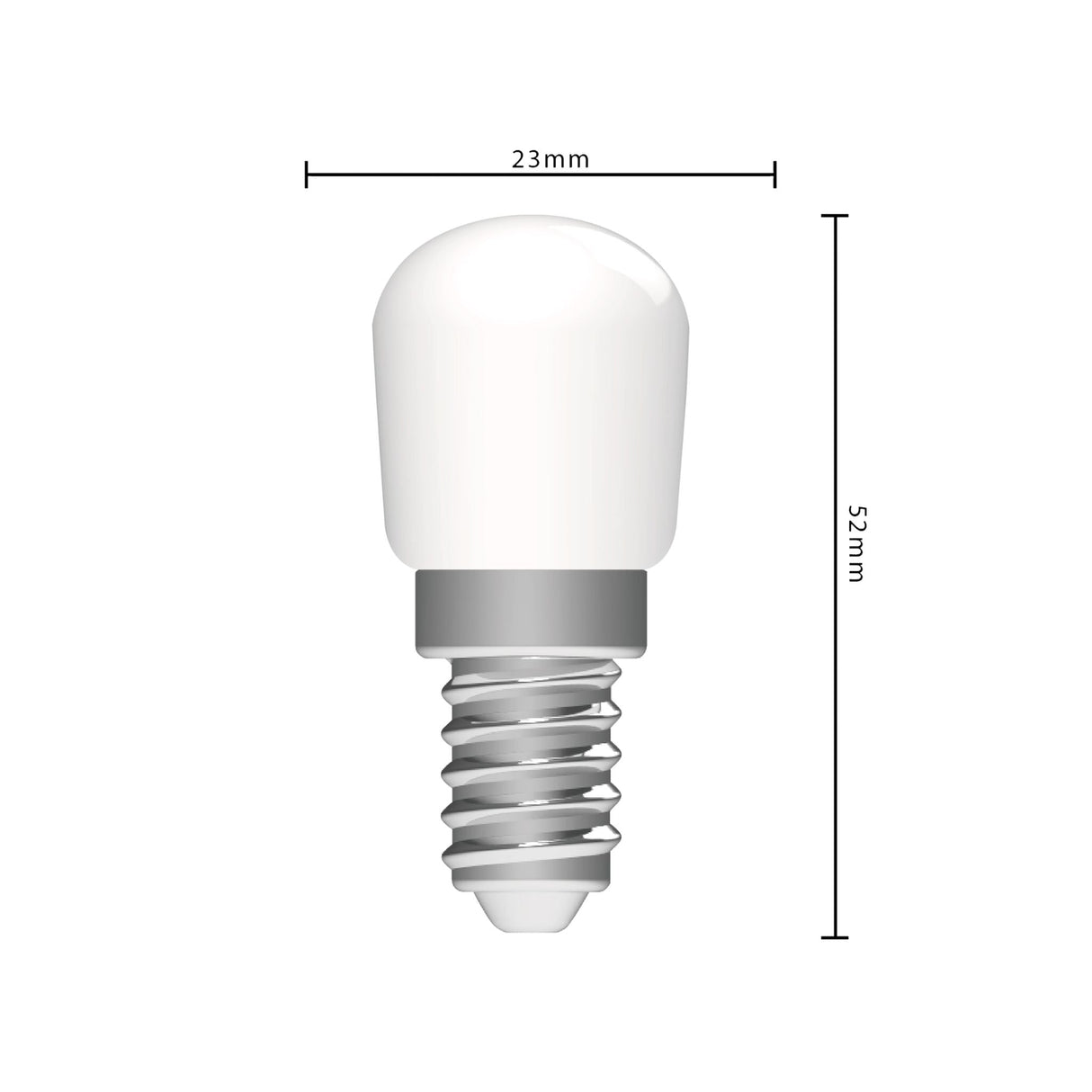 LED Lamp E14 180 lumen - 2W - 2700K - T26 Buis - Koelkast & Afzuigkap