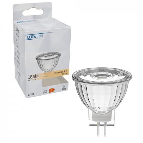 LED Spot MR11 - GU4 - Warmwit 2700K - 190 lumen - 2,8W - 36° - Helder - 12V