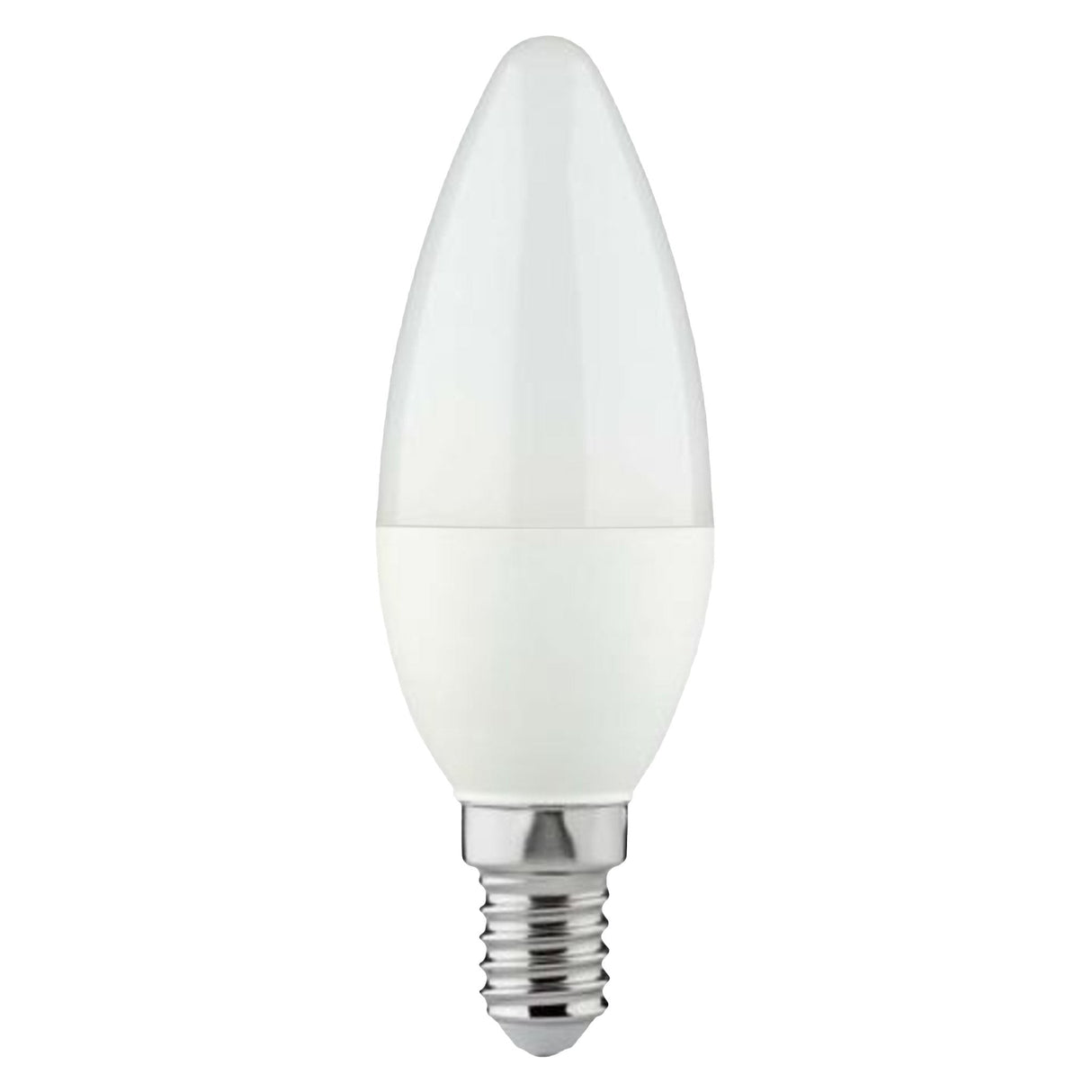 Ampoule flamme LED E14 blanc chaud 2700K - 4.5W 470 lumens - Verre mat - 5 pièces
