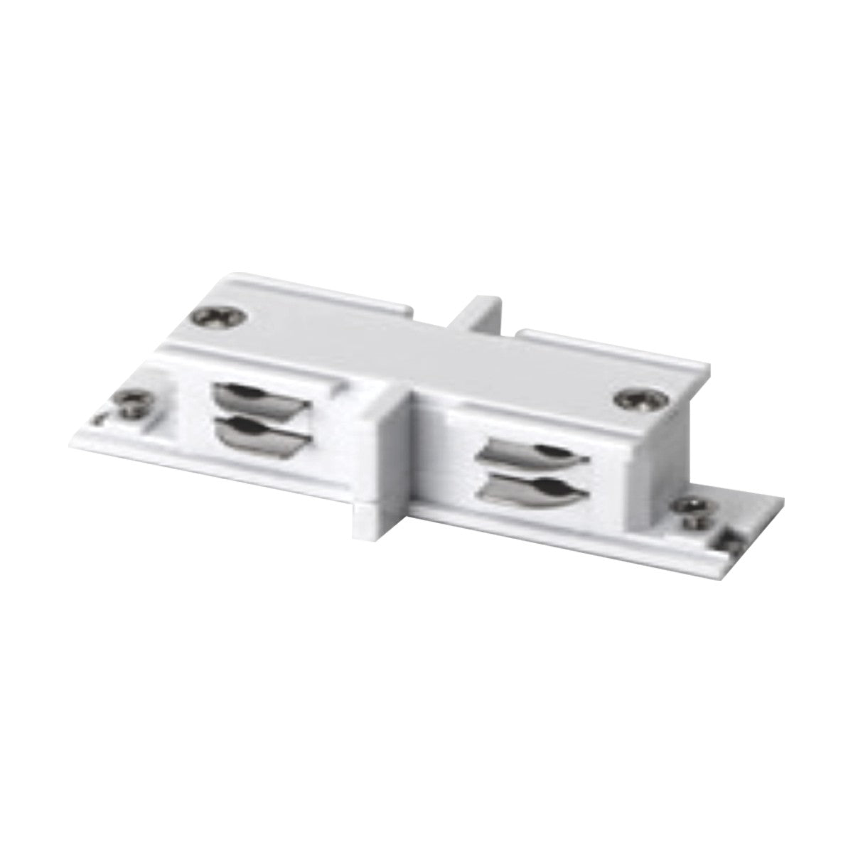 Mini rechte I-verbinder wit voor 3-fase rail