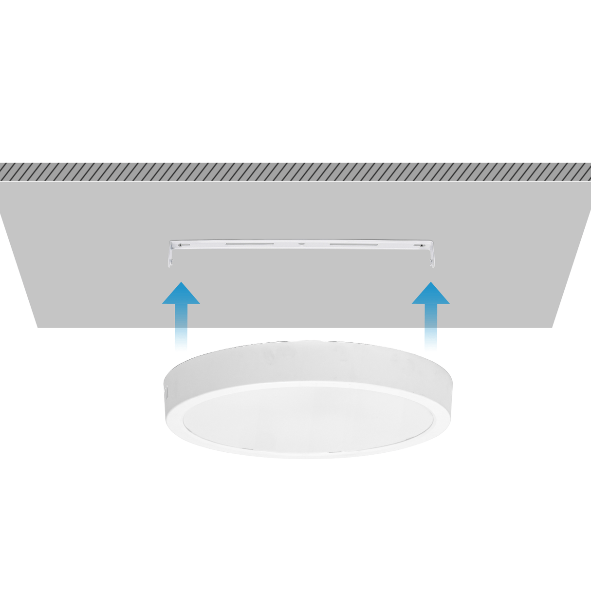 Plafonnier - downlight - spot en saillie Ø 29 cm | LED 24 W~2500 lm=152 W éclairage traditionnel | blanc chaud 3000 K 230 V - LEDPLANET.NL