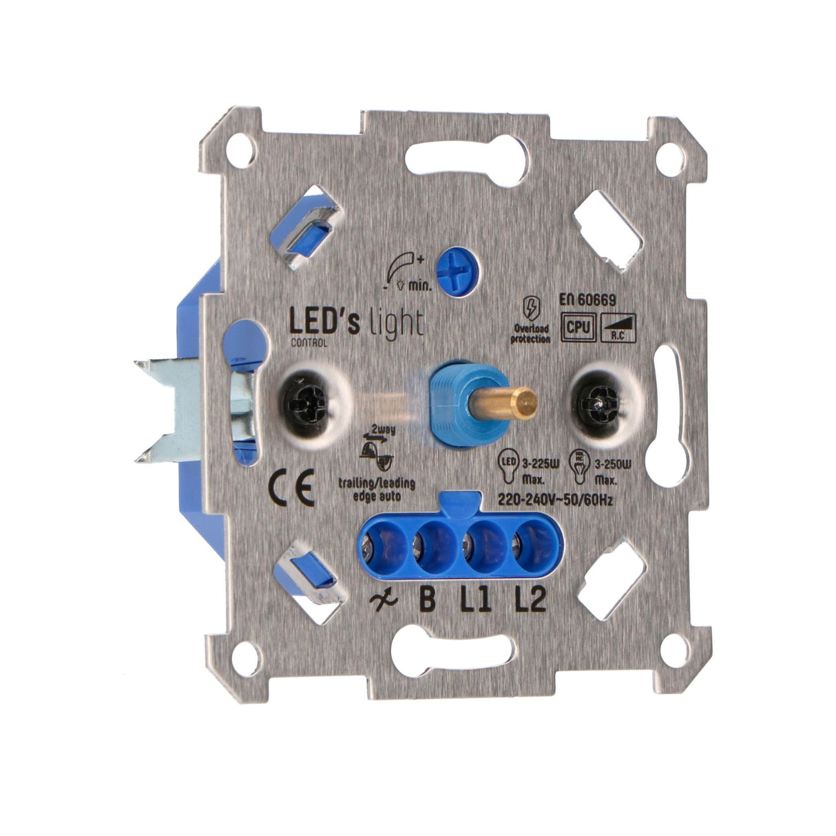 LED Dimmer Universeel - 3-250W - Fase Aansnijding en Afsnijding - Automatische Detectie