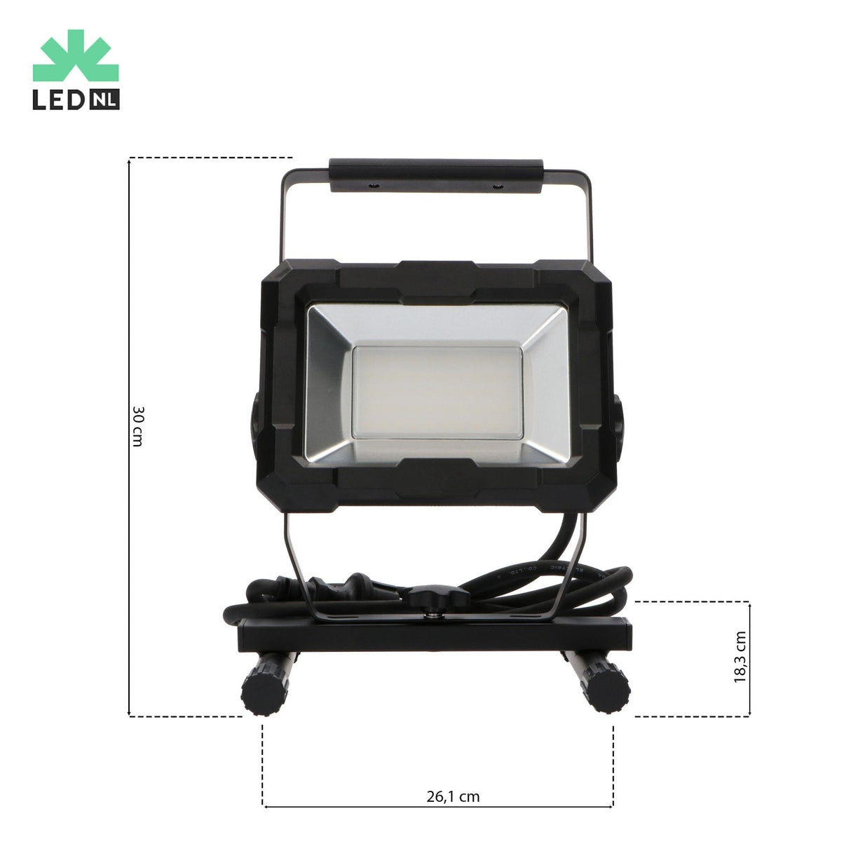 LED Werklamp 4200 lumen - 50W - Koelwit 4000K - IP65 Waterdicht - 1,5m Kabel