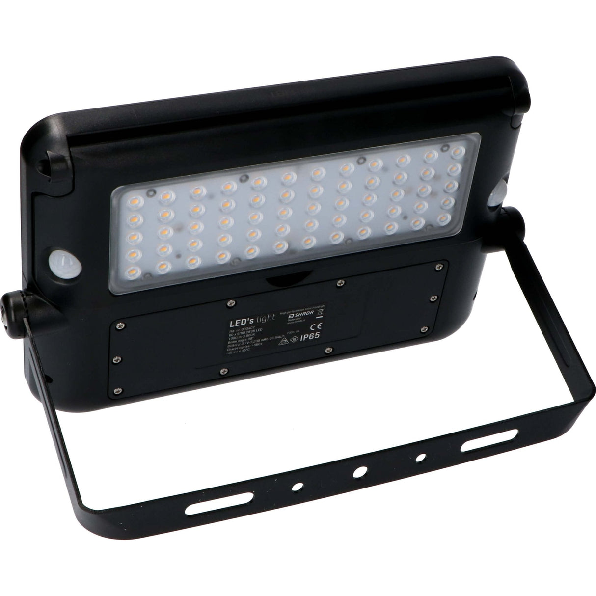 Solar LED Schijnwerper - 1080 Lumen - Bewegingssensor - Warmwit 3000K - IP65 - Draadloos - Zwart