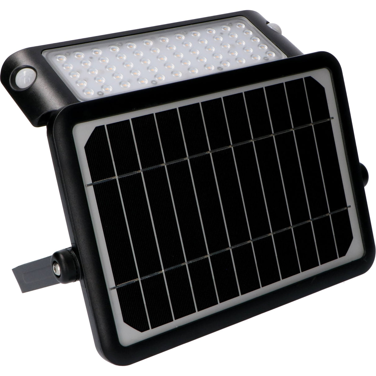 Solar LED Schijnwerper - 1080 Lumen - Bewegingssensor - Warmwit 3000K - IP65 - Draadloos - Zwart