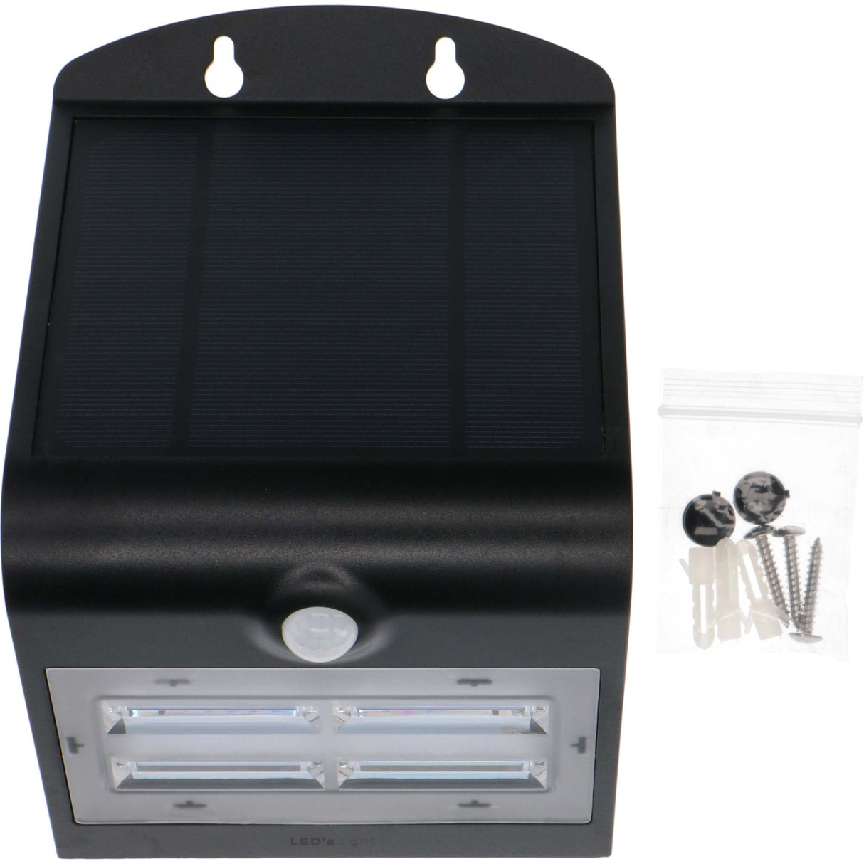 Solar LED Buitenlamp met Bewegingssensor 400 - 3 lichtstanden - Automatisch aan/uit - Zwart