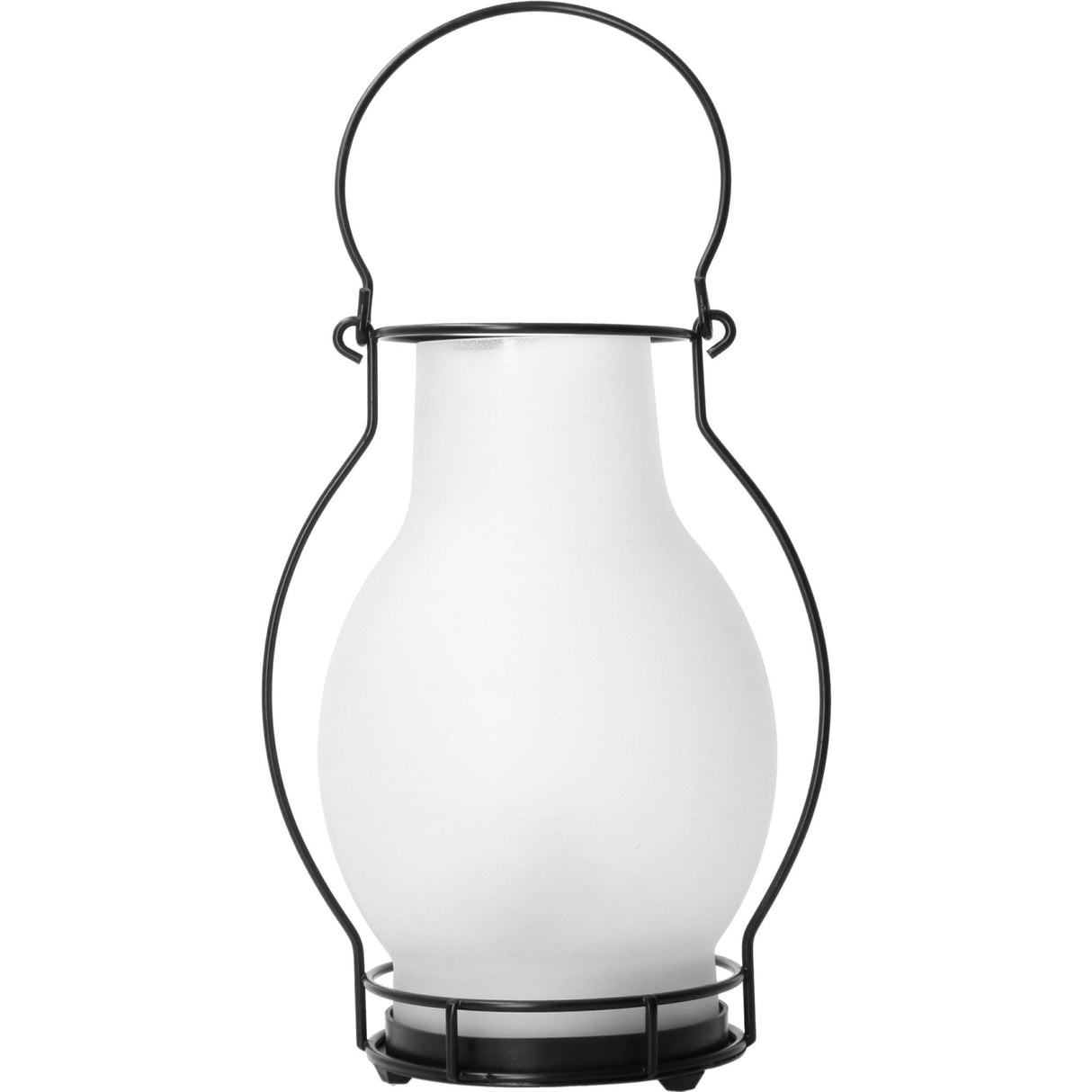 LED Solar olielamp 3 lumen - Extra warmwit 2700K - Sensor - IP44 - 28cm - Glas