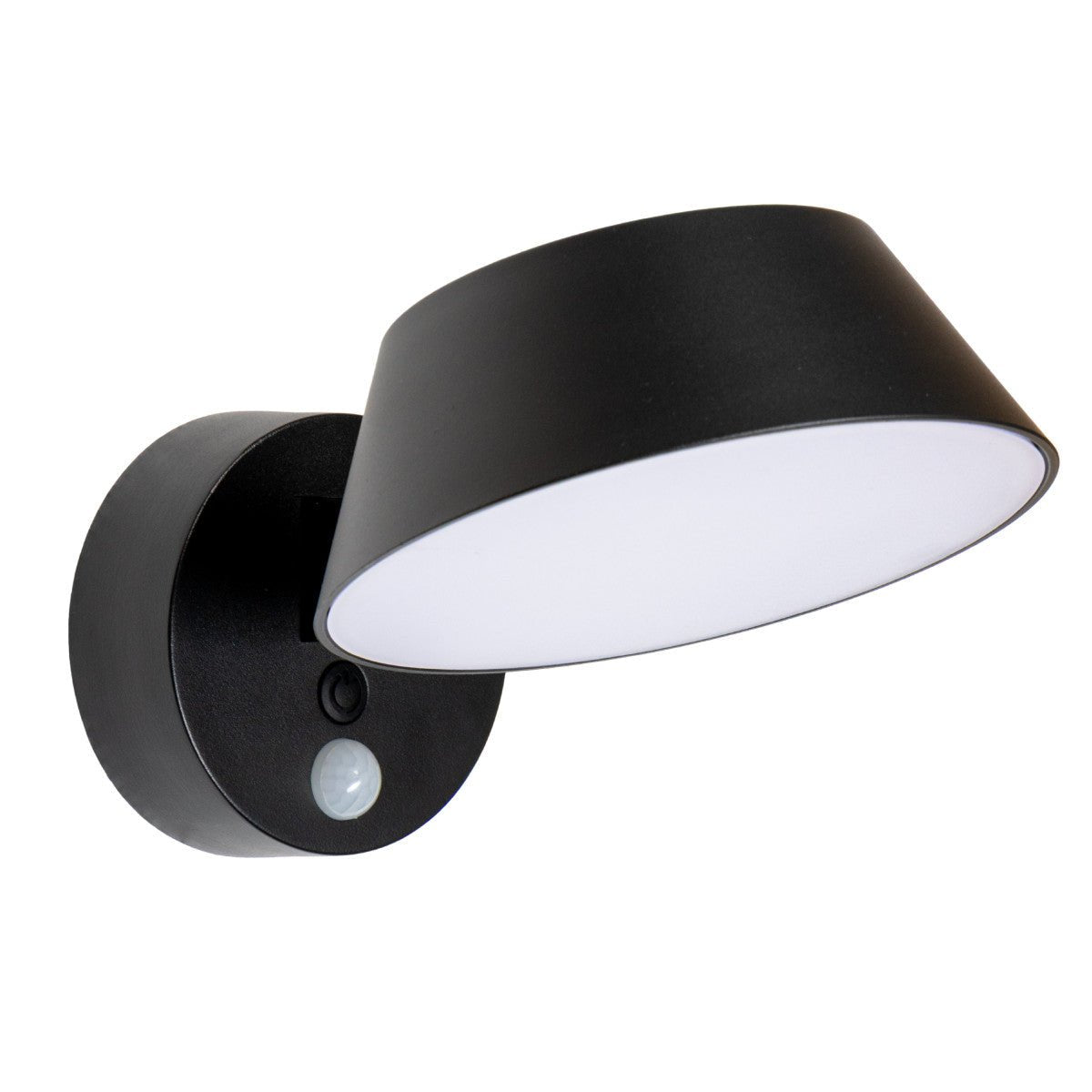 LED Solar Wandlamp 350 Lumen - Koelwit 4000K - IP54 - Bewegingssensor - Zwart