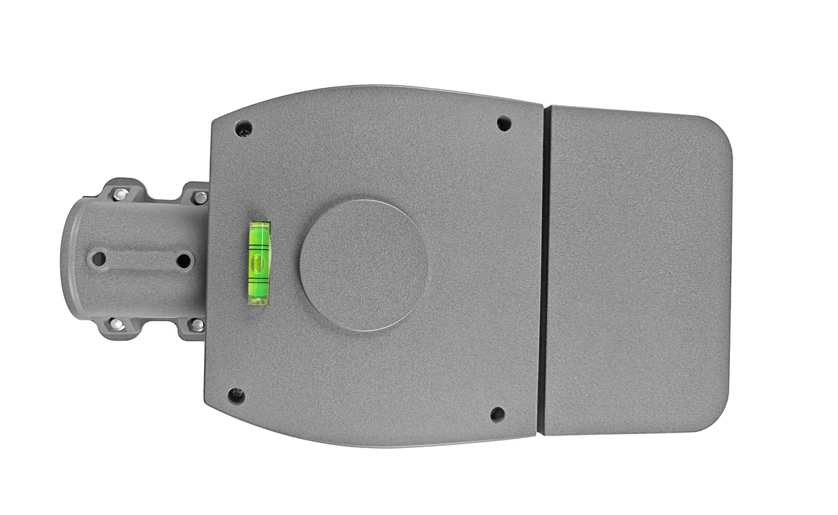 LED straatverlichting-lantaarnpaal-LED, grijs, met waterpas en energiebesparende functies