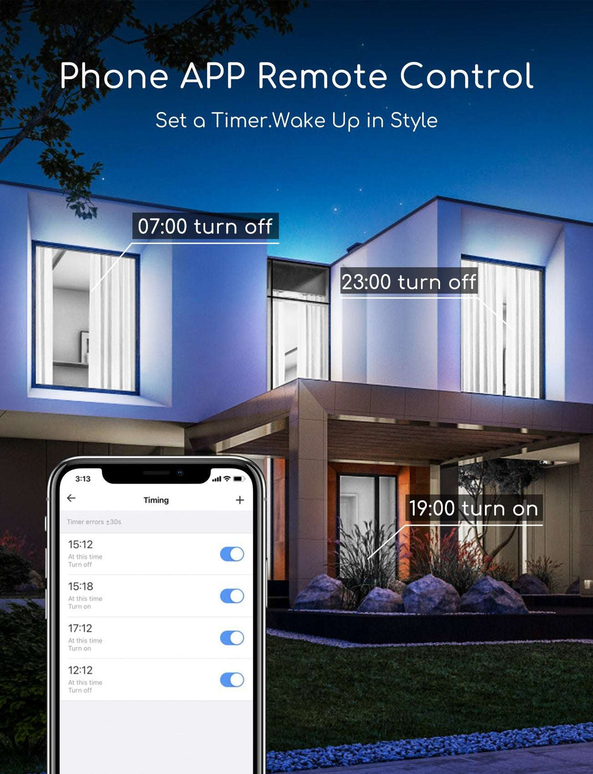 Aigostar wifi led inbouwspot dimbaar met app bediening en timerfunctie voor slim lichtbeheer