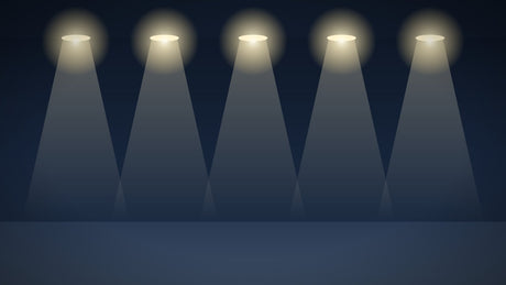 LED-inbouwspots met lichtbundels