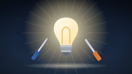 LED-lampen installeren met gereedschap