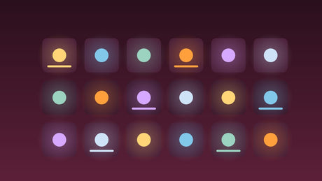 Tegels met gekleurde lichtjes: het LED-alfabet