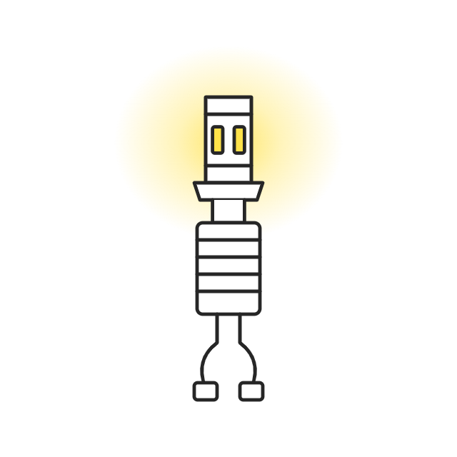 H27 auto LED lamp - LEDPLANET.NL