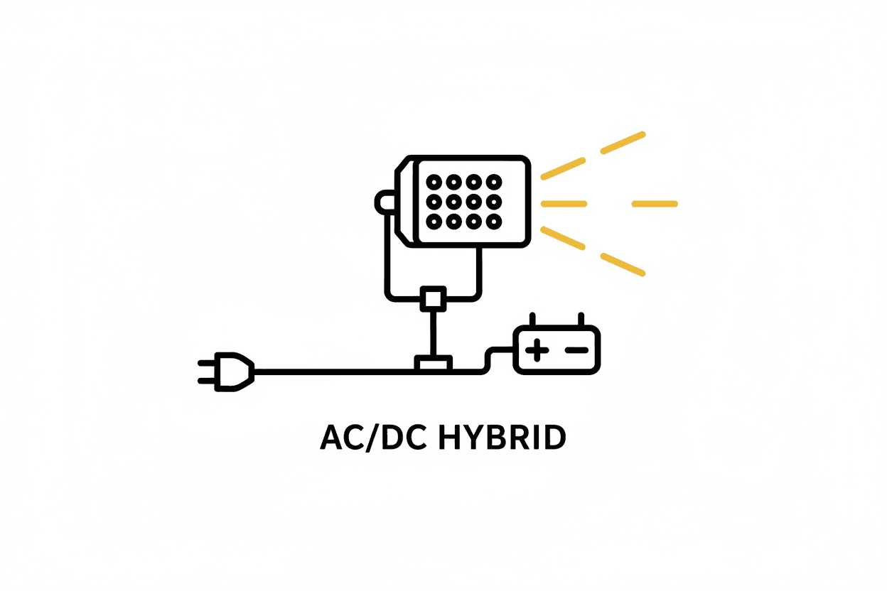 LED hybride werklampen