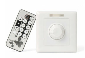 LED-wanddimmer 0/1-10V met draaiknop en afstandsbediening