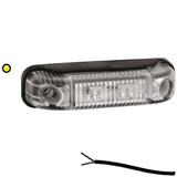 LED markeringslicht amber | 12-24v | 50cm. kabel | M10MV-500A