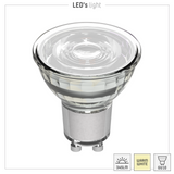 LED Spot GU10 360 lumen - 4W - Warmwit 2700K - 36° - MR16 - Helder Glas