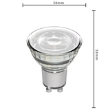 LED Spot GU10 360 lumen - 4W - Warmwit 2700K - 36° - MR16 - Helder Glas