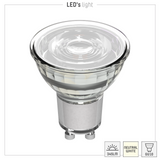 LED Spot GU10 - 345 lumen - Koelwit 4000K - 4W vervangt 50W - 3 Stuks