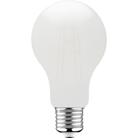 Lampe à filament LED E27 1521 lumens - 11W - Blanc chaud 2700K - Forme poire A70 - Verre opale
