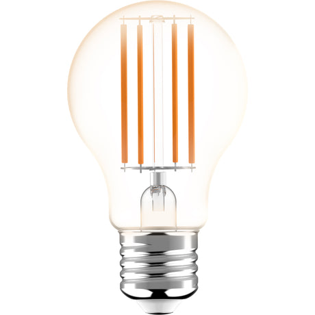Ampoule à filament LED E27 470 lumens - 2.2W - Blanc chaud 3000K - Verre transparent