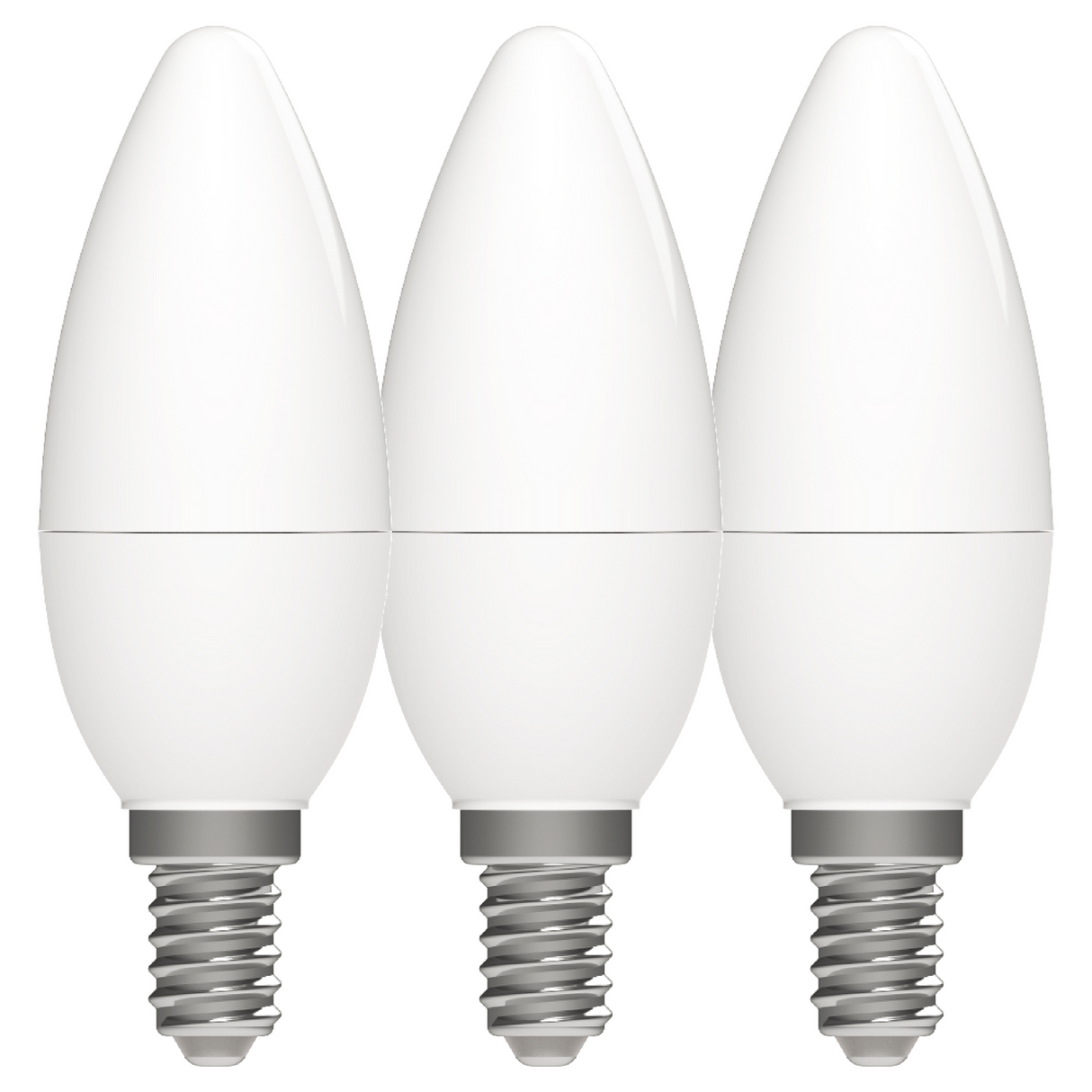 LED Kaars C35 470 Lumen - 4.9W - 2700K Warmwit - E14 Fitting - 3 Stuks