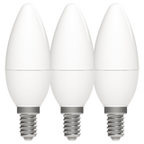 LED Kaars C35 470 Lumen - 4.9W - 2700K Warmwit - E14 Fitting - 3 Stuks