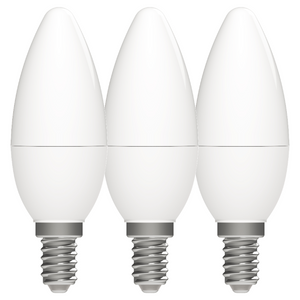 LED Kaars C35 470 Lumen - 4.9W - 2700K Warmwit - E14 Fitting - 3 Stuks