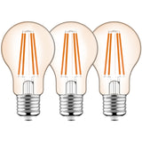 LED Filament Peerlamp E27 806 Lumen - 7W - Warmwit 2700K - Helder Glas - 3 stuks