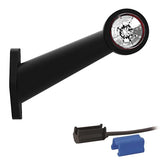 Gauche | feu de gabarit à LED | tige inclinée | 12-24v | connecteur 0,75mm² | M10BV-511RW