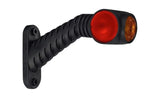 Rechts | LED breedtelamp rood/wit/amber | 12-24v | 50cm. kabel | MB-4792RWA
