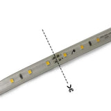 Lichtslang blauw - 50 meter - 120 LEDs/meter - 7W/m - sproeidicht IP65 | 230V AC
